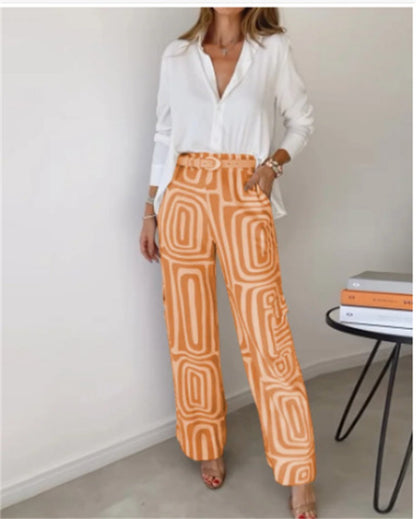 CELINE - ENSEMBLE 2 PIÈCES CHEMISE ET PANTALON