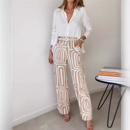 CELINE - ENSEMBLE 2 PIÈCES CHEMISE ET PANTALON
